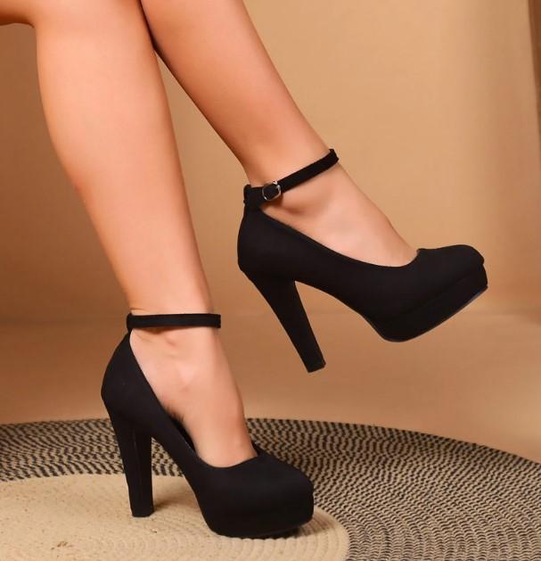 Classic Black Platform Heels